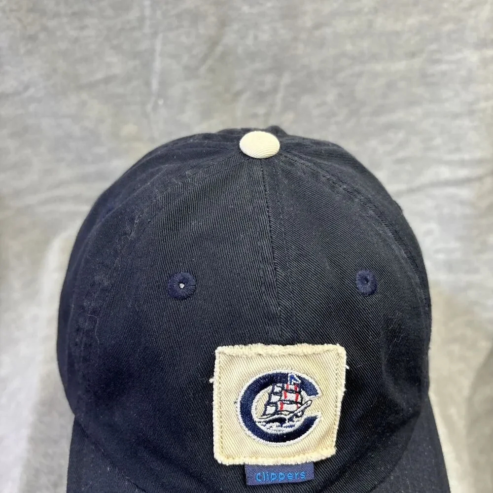 VTG Columbus Clippers‎ Snapback Hat Cap Minor League Baseball MLB Navy Patch